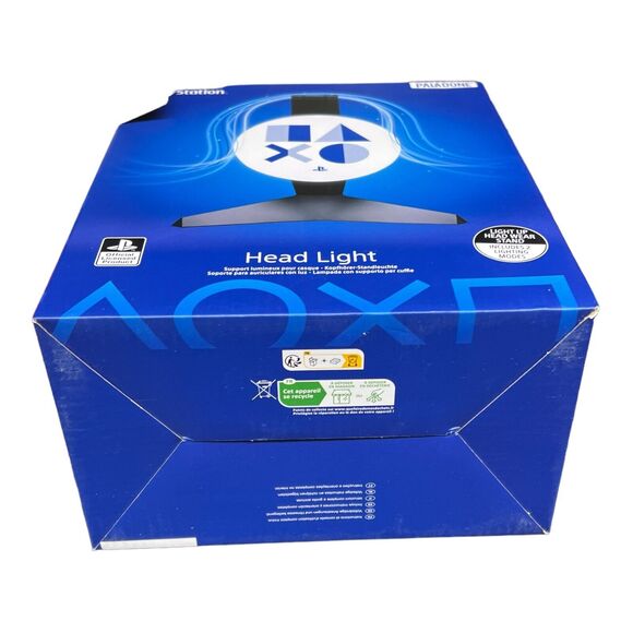 Playstation Headphone Stand Gaming Accessories Logo LED Video Gamer Holder Blue - Picture 7 of 7
